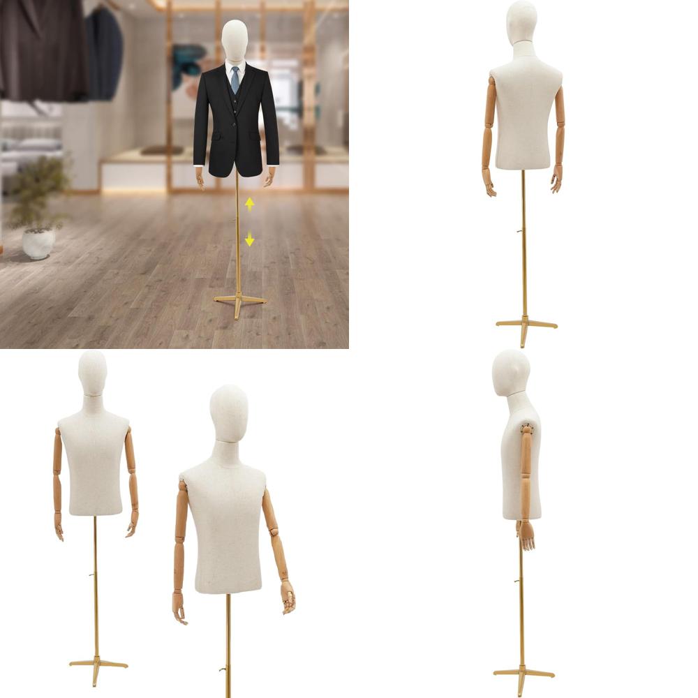 Baby Clothing Display Stand - Adjustable Height Poseable Male Mannequin with