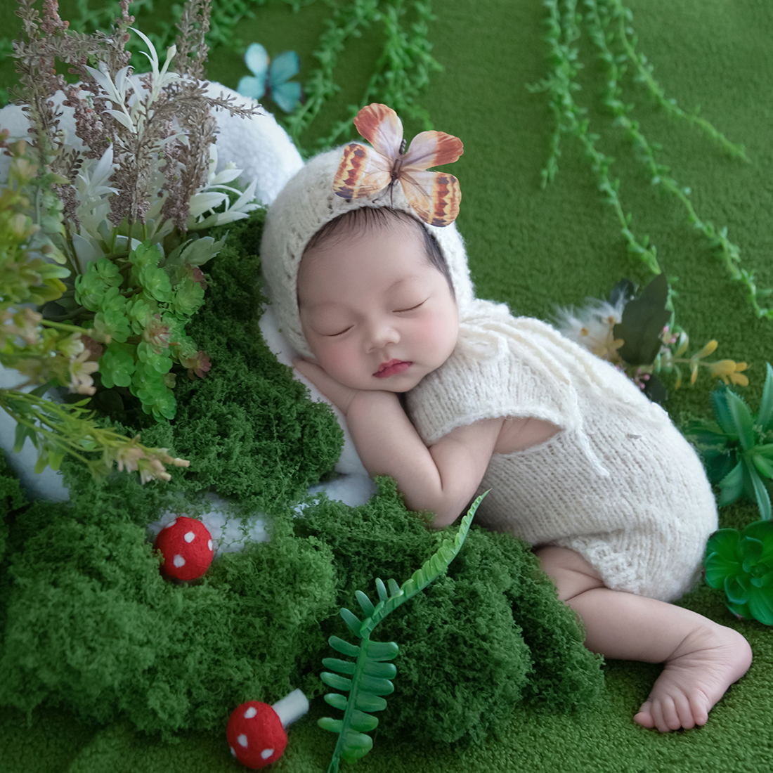 Romper Onesie Baby - Newborn Knitted Stretch Outfit Newborn Photography
