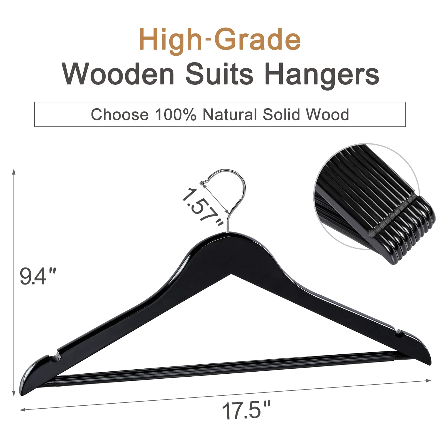 360° swivel gold hook wooden h - Baby Clothing Rack 评论和价格