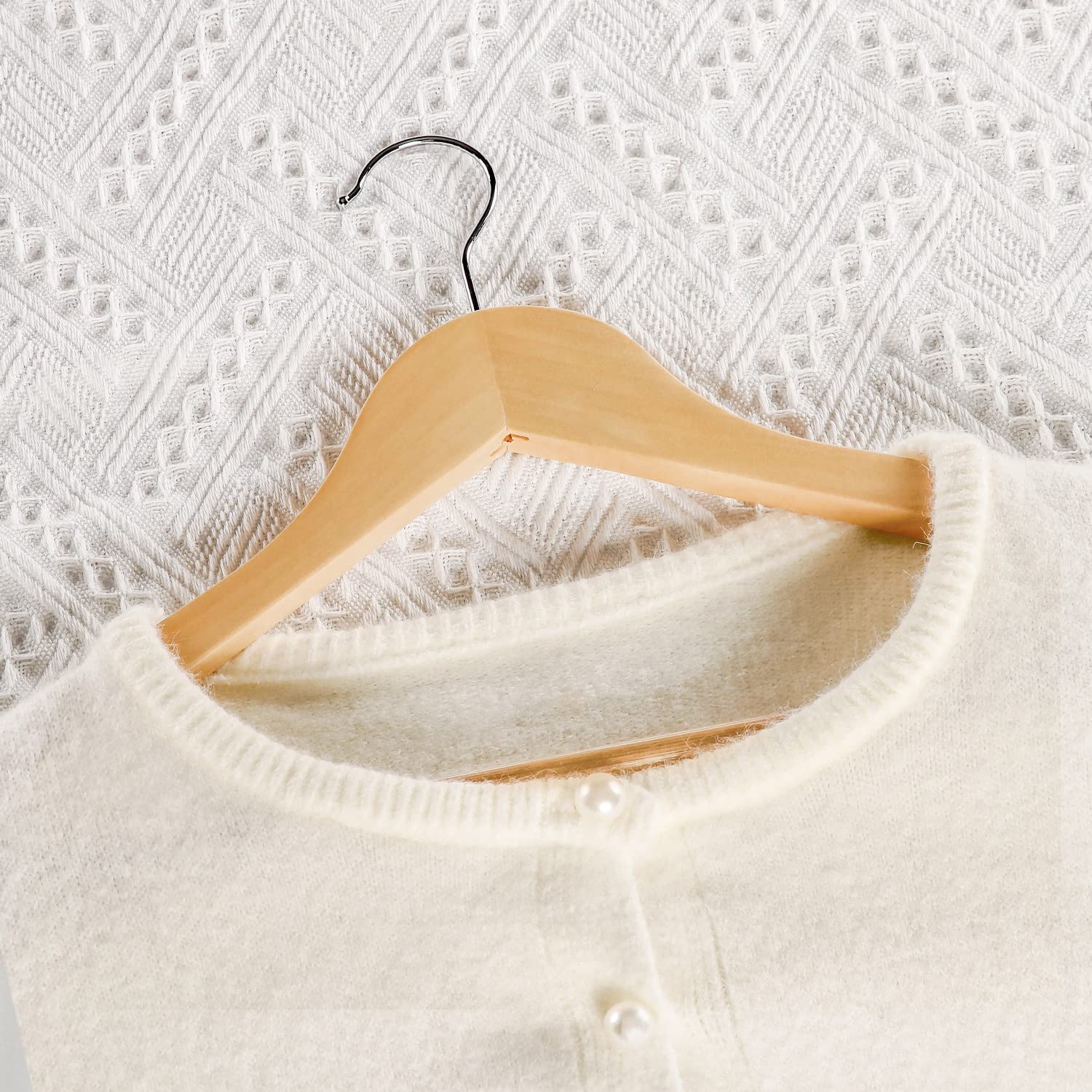 360° swivel gold hook wooden h - Baby Clothing Rack 评论和价格