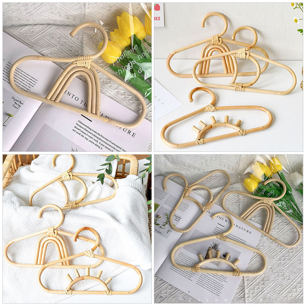 Rattan Baby Clothes Hangers Se - Baby Clothing Rack 评论和价格