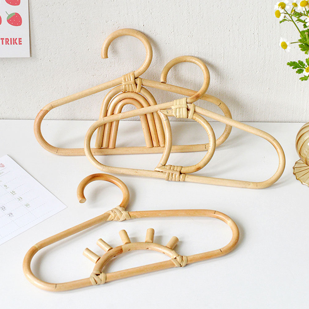 Rattan Baby Clothes Hangers Se - Baby Clothing Rack 评论和价格