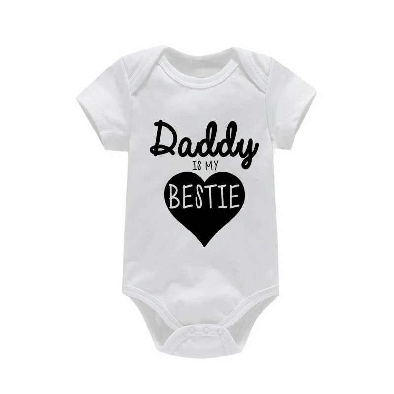 Daddy Is My Bestie Cute Baby B - Romper Onesie Baby 评论和价格