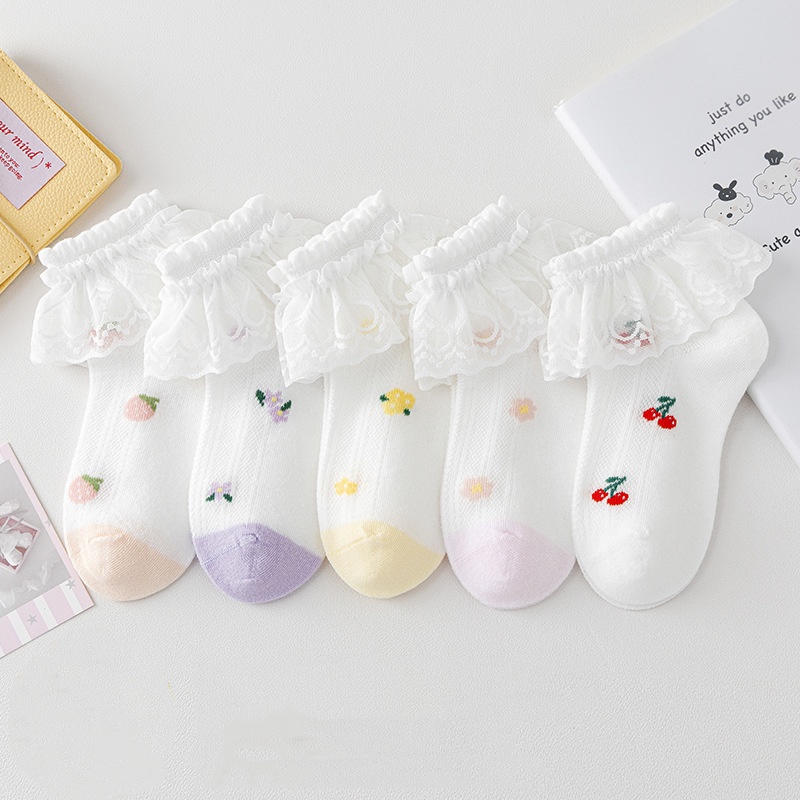 5Pairs/Set Children's Cotton B - Toddler Sock Set 评论和价格