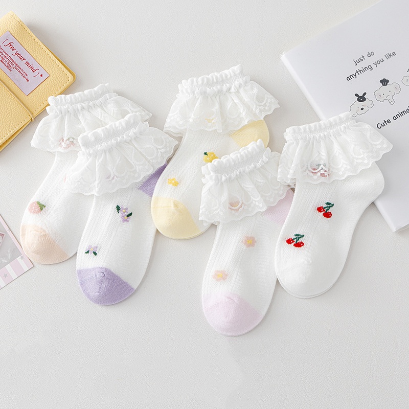 5Pairs/Set Children's Cotton B - Toddler Sock Set 评论和价格