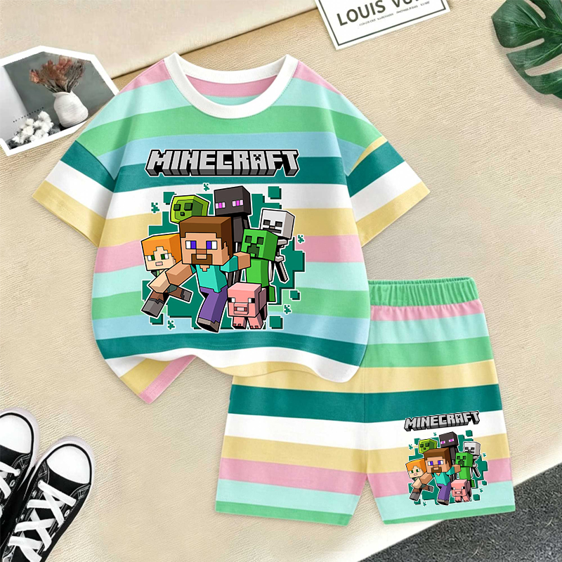 Minecrafted Girl boy Summer T  - Baby Clothing 1 Year Old 评论和价格