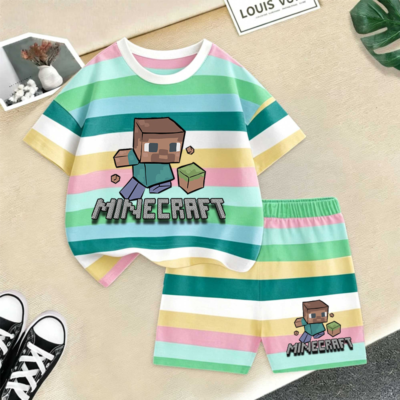 Minecrafted Girl boy Summer T  - Baby Clothing 1 Year Old 评论和价格