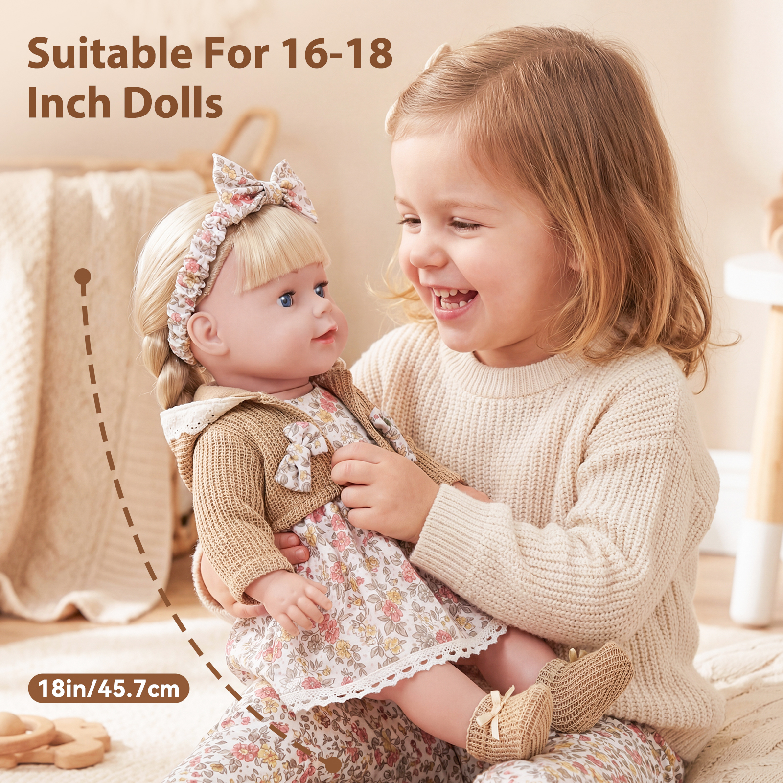 Cute Doll Clothes for 16-18 In - Toddler Sock Set 评论和价格