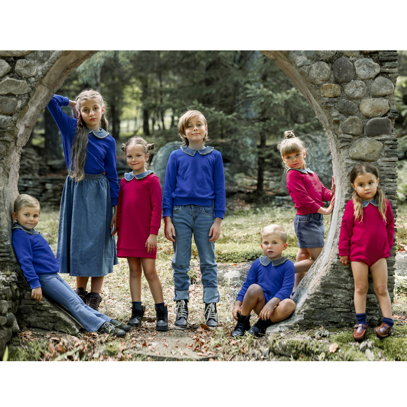 Ali Plus Aw25 Denim Collar Swe - Baby Clothing Winter 评论和价格