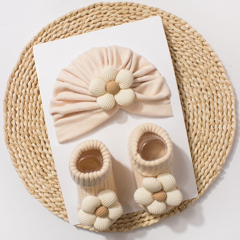 Sweet Big Flower Baby Hat Sock - Toddler Sock Set 评论和价格