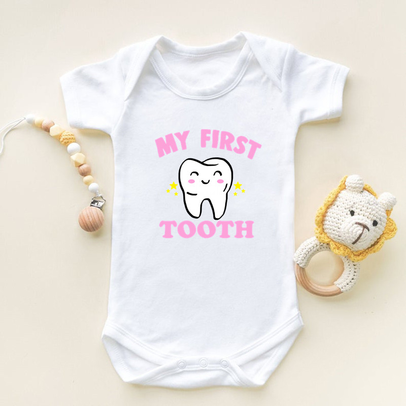 I Got My First Tooth Print Sho - Romper Onesie Baby 评论和价格
