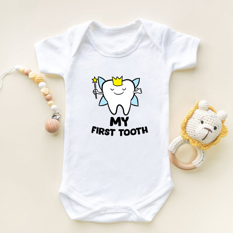 I Got My First Tooth Print Sho - Romper Onesie Baby 评论和价格