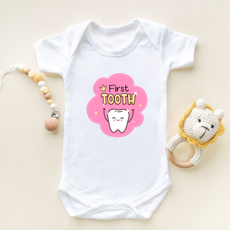 I Got My First Tooth Print Sho - Romper Onesie Baby 评论和价格