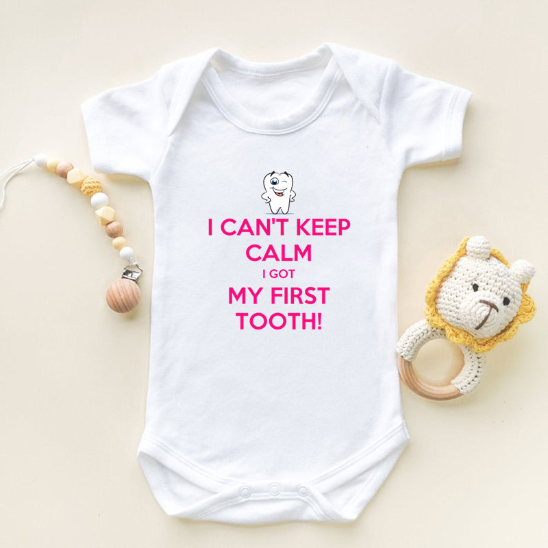 I Got My First Tooth Print Sho - Romper Onesie Baby 评论和价格