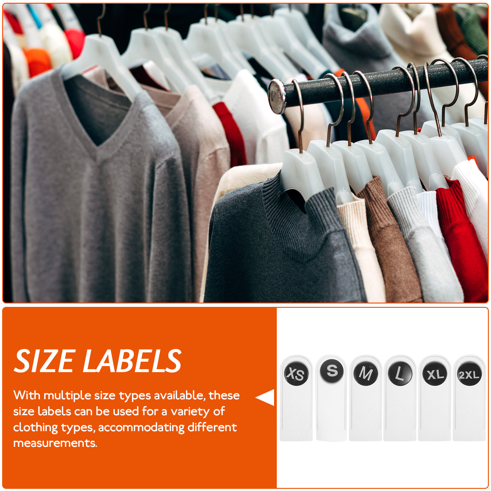 60Pcs Garment Size Label Acces - Baby Clothing Display 评论和价格