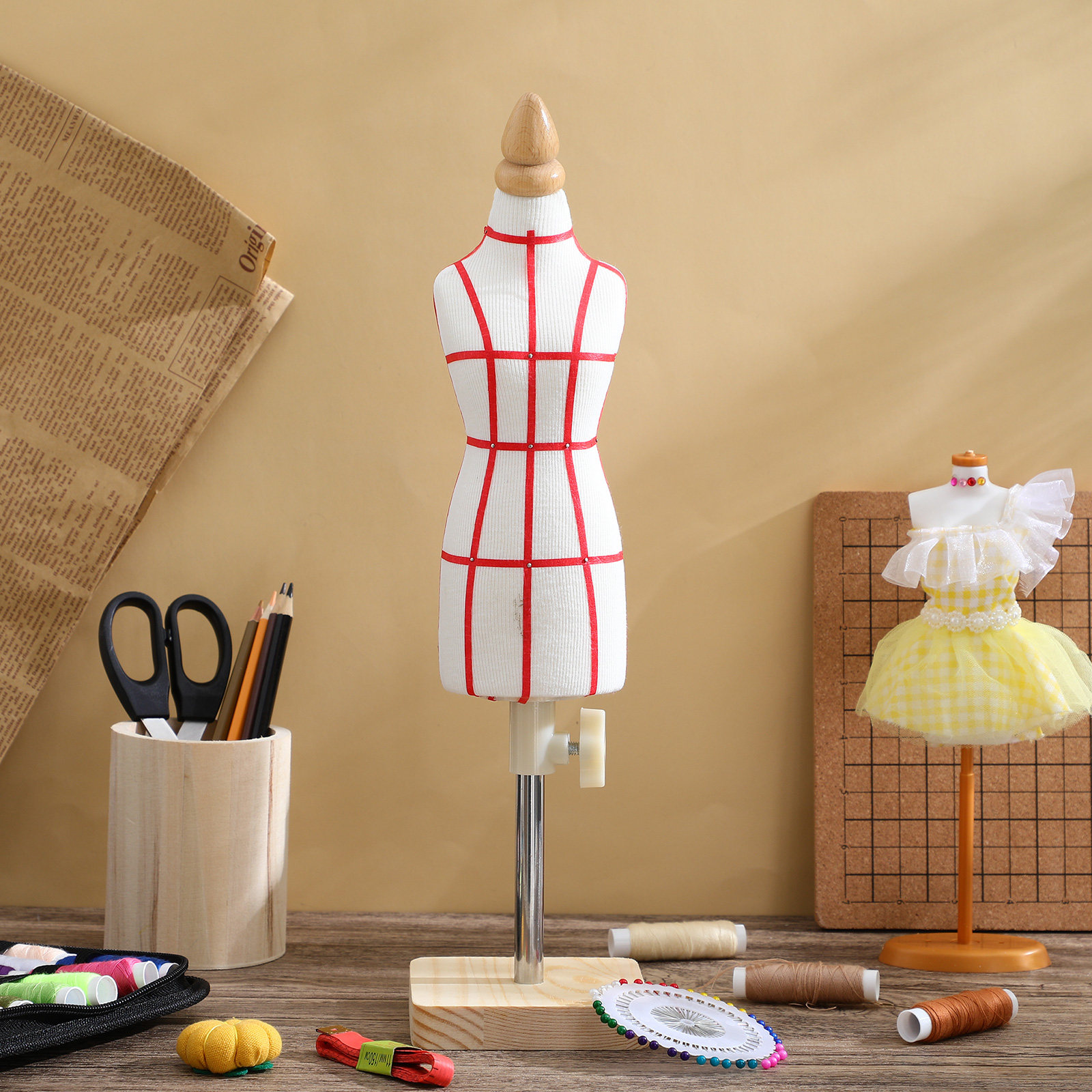 1 Set Adjustable Dress Form Fe - Baby Clothing Display Stand 评论和价格