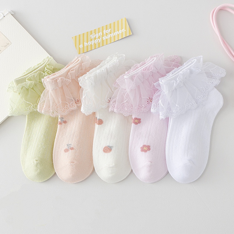 5Pairs/Set Children Cotton Mes - Toddler Sock Set 评论和价格