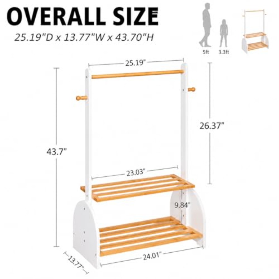 Clothing Rack with Adjustable  - Baby Clothing Rack 评论和价格