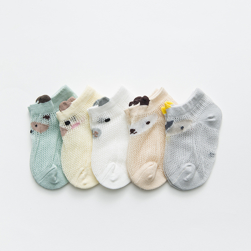 5Pairs/lot 0-24M Newborn Baby  - Toddler Sock Set 评论和价格