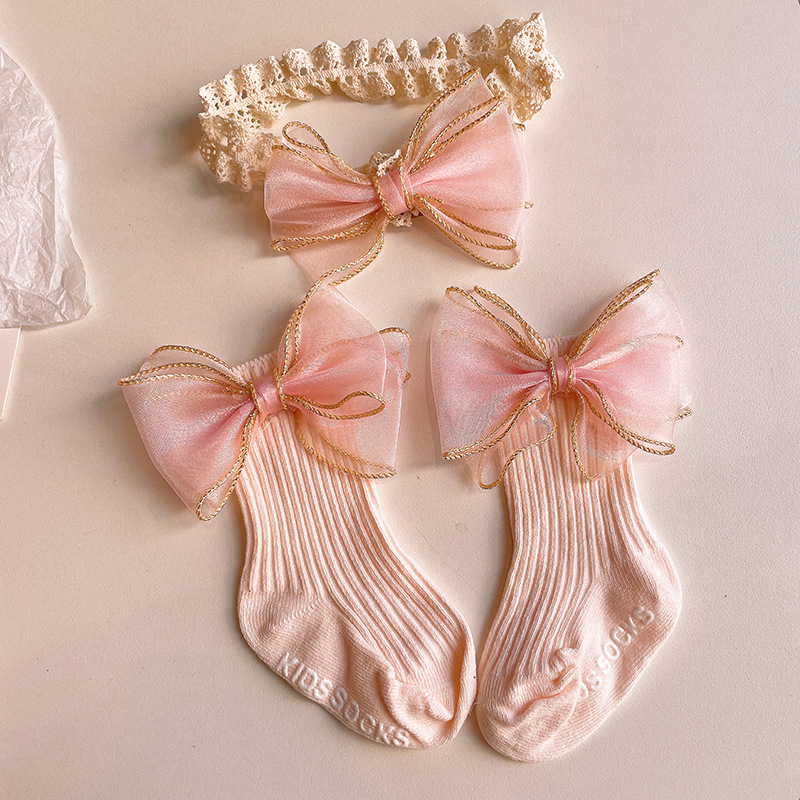 Baby Lace Headband with Ruffle - Toddler Sock Set 评论和价格