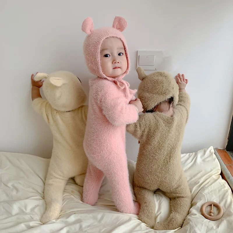 Newborn Baby Mink Fur Romper w - Romper Onesie Baby 评论和价格
