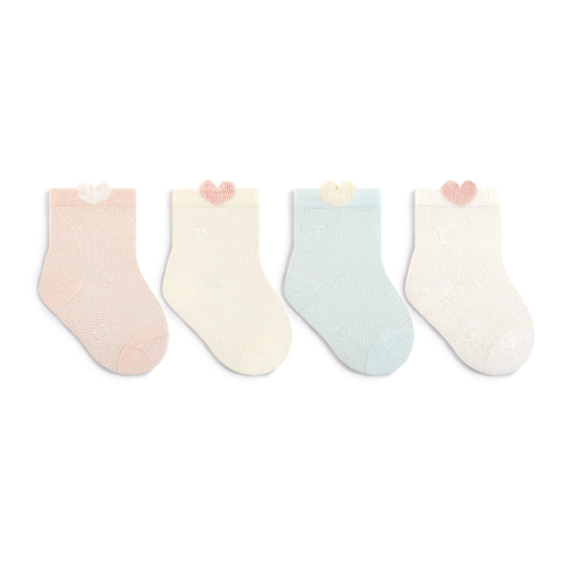 4pair/set Summer Infant Baby G - Toddler Sock Set 评论和价格