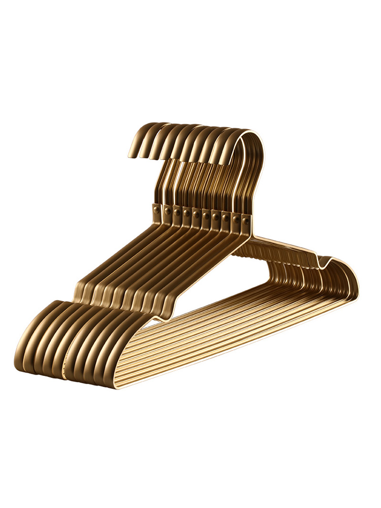 10pcs Matte Gold Hanger Clothe - Baby Clothing Rack 评论和价格