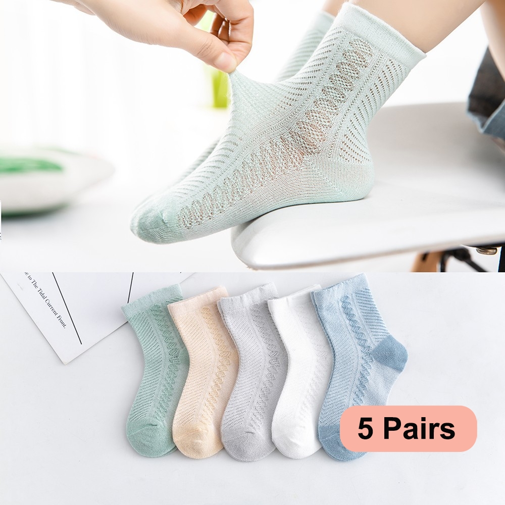 5Pairs/lot 0-12 Kids Socks Sum - Toddler Sock Set 评论和价格