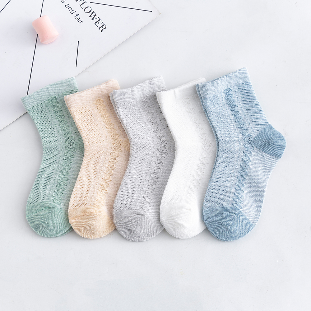 5Pairs/lot 0-12 Kids Socks Sum - Toddler Sock Set 评论和价格