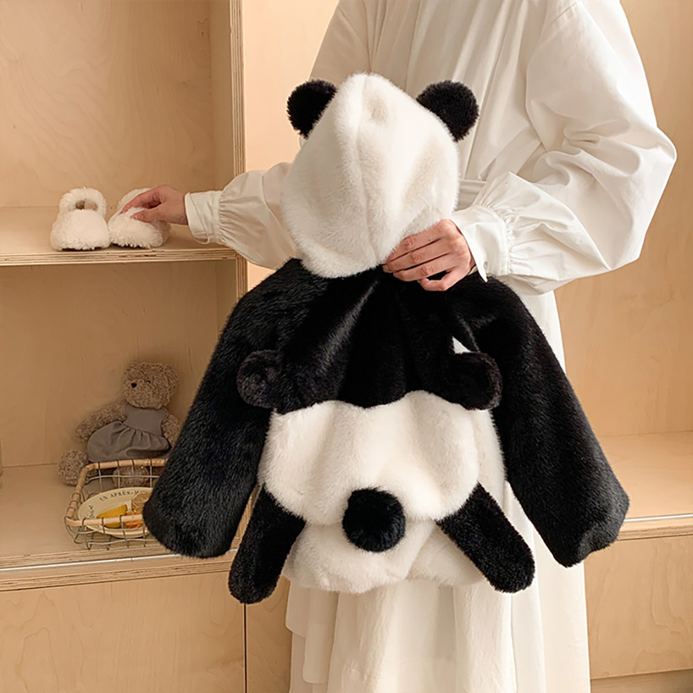Cute Panda Design Winter Furry - Baby Clothing Winter 评论和价格