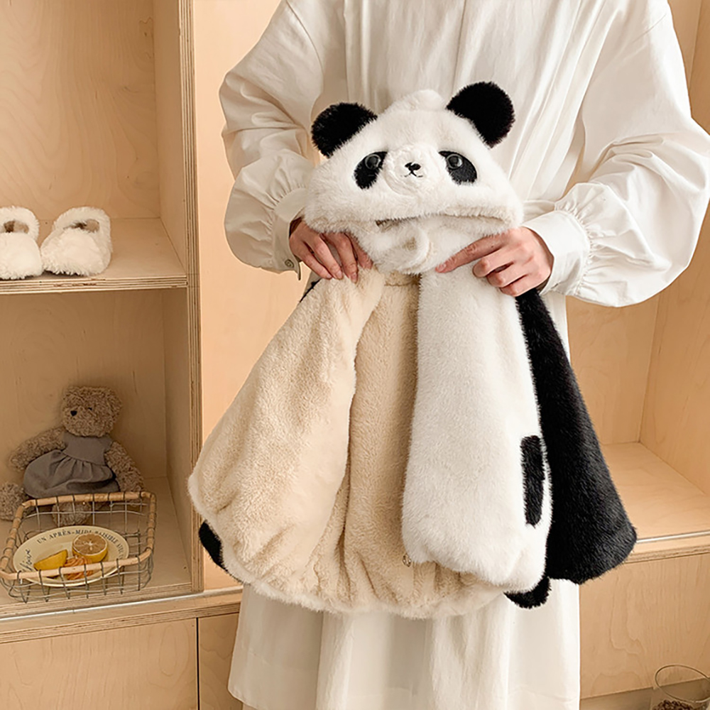 Cute Panda Design Winter Furry - Baby Clothing Winter 评论和价格