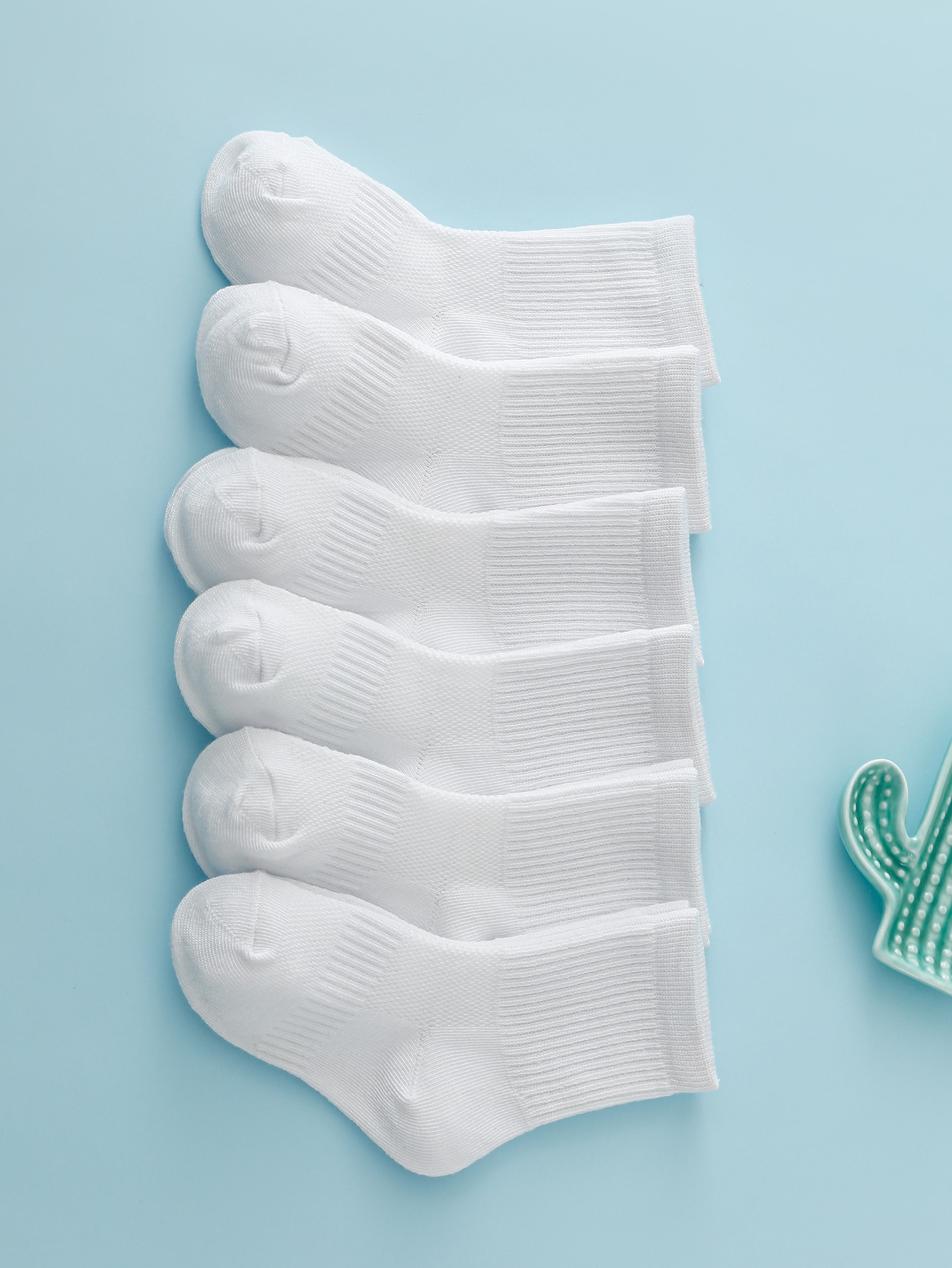 6pairs Toddler Kids Solid Crew - Toddler Sock Set 评论和价格