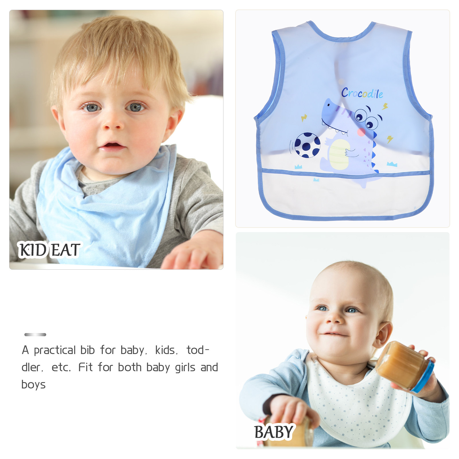 Waterproof Baby Bib for Feedin - Baby Clothing Made In Usa 评论和价格